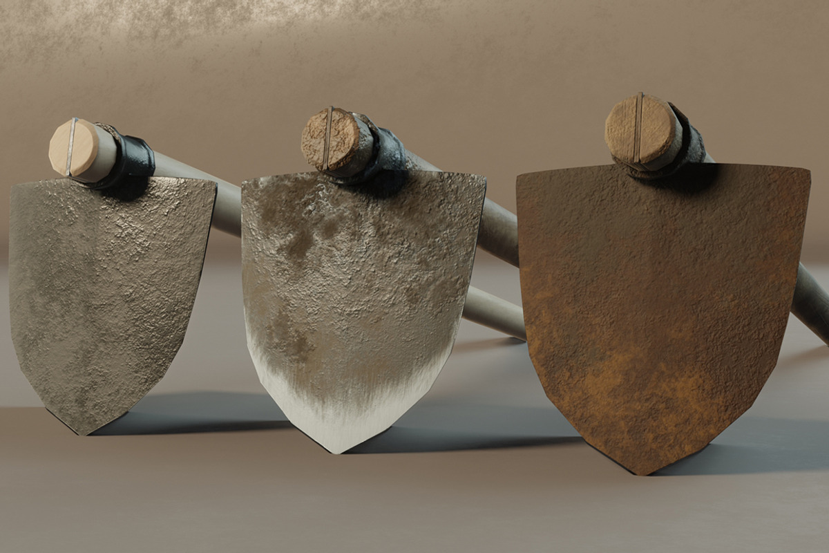 Hoe set, an Object 3D Model by mockupzz (Photo 5 of 7)
