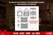 Gingerbread Christmas Houses, a Decorative Illustration by svgocean (Thumbnail 10 of 11)