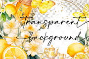 Watercolor Lemon Tea Clipart, an Illustration by BigCakeBee (Thumbnail 2 of 4)