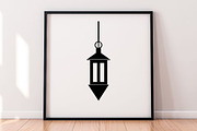 Lamp Silhouette SVG, a Technology Illustration by newminddesign (Thumbnail 4 of 5)