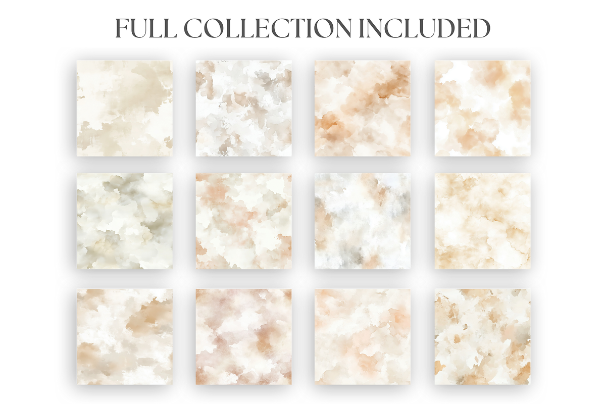 Neutral Watercolor Textures, a Texture Graphic by Artful Assets Boutique (Photo 2 of 4)