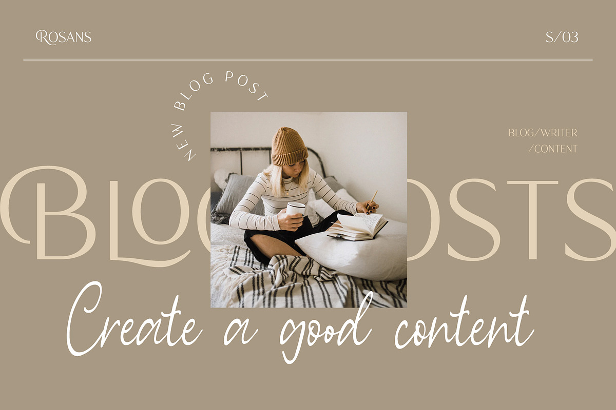 Rosans - Font Duo, a Sans Serif Font by Wacaksara Co. (Photo 4 of 8)
