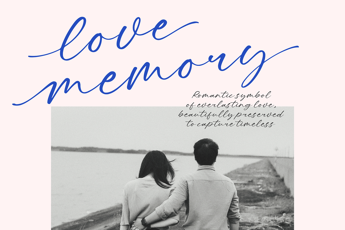 Letters Blushing Touch Sticky Note, a Script Font by Letterena Studios Script (Photo 12 of 15)