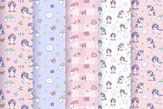 10 Cute  UNICORN Patterns. Vector, a Pattern Graphic by HmarkaShop (Thumbnail 2 of 4)