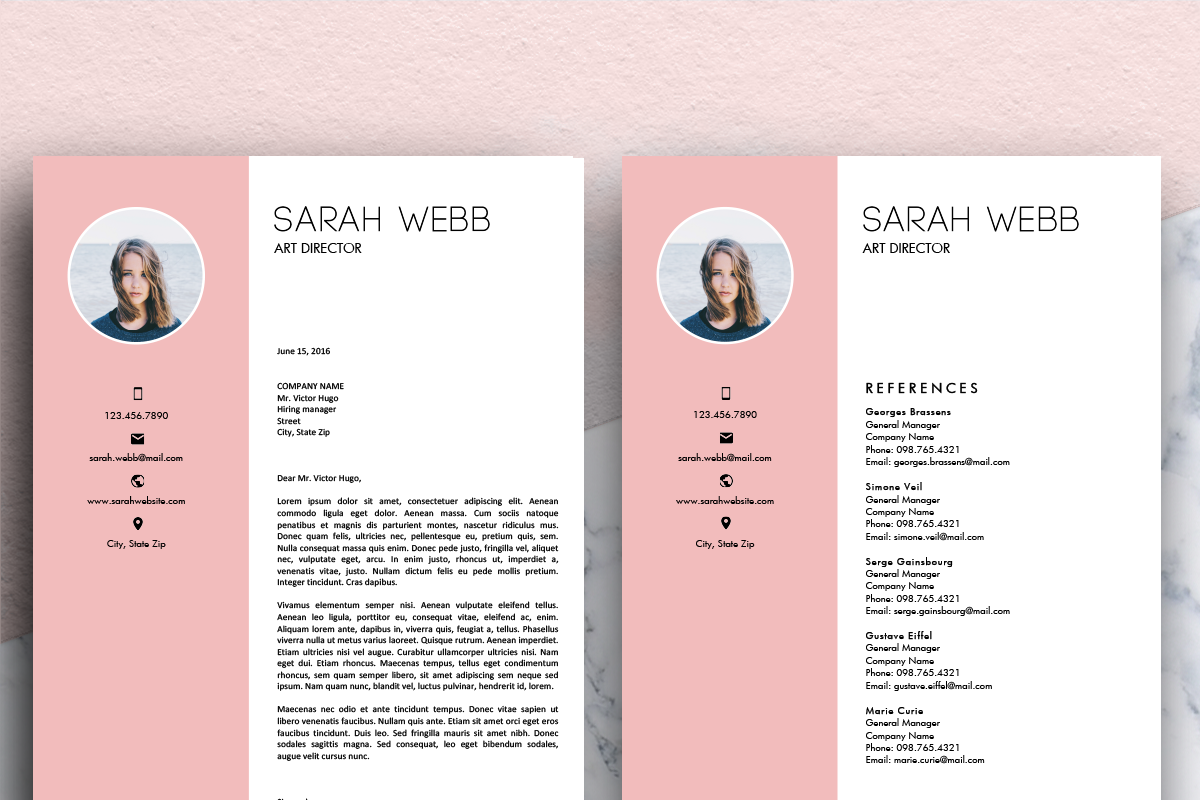 Resume Template (MS Word) | Sarah, a Resume Template by Priiiiiiiiiiiiiint ! (Photo 2 of 2)