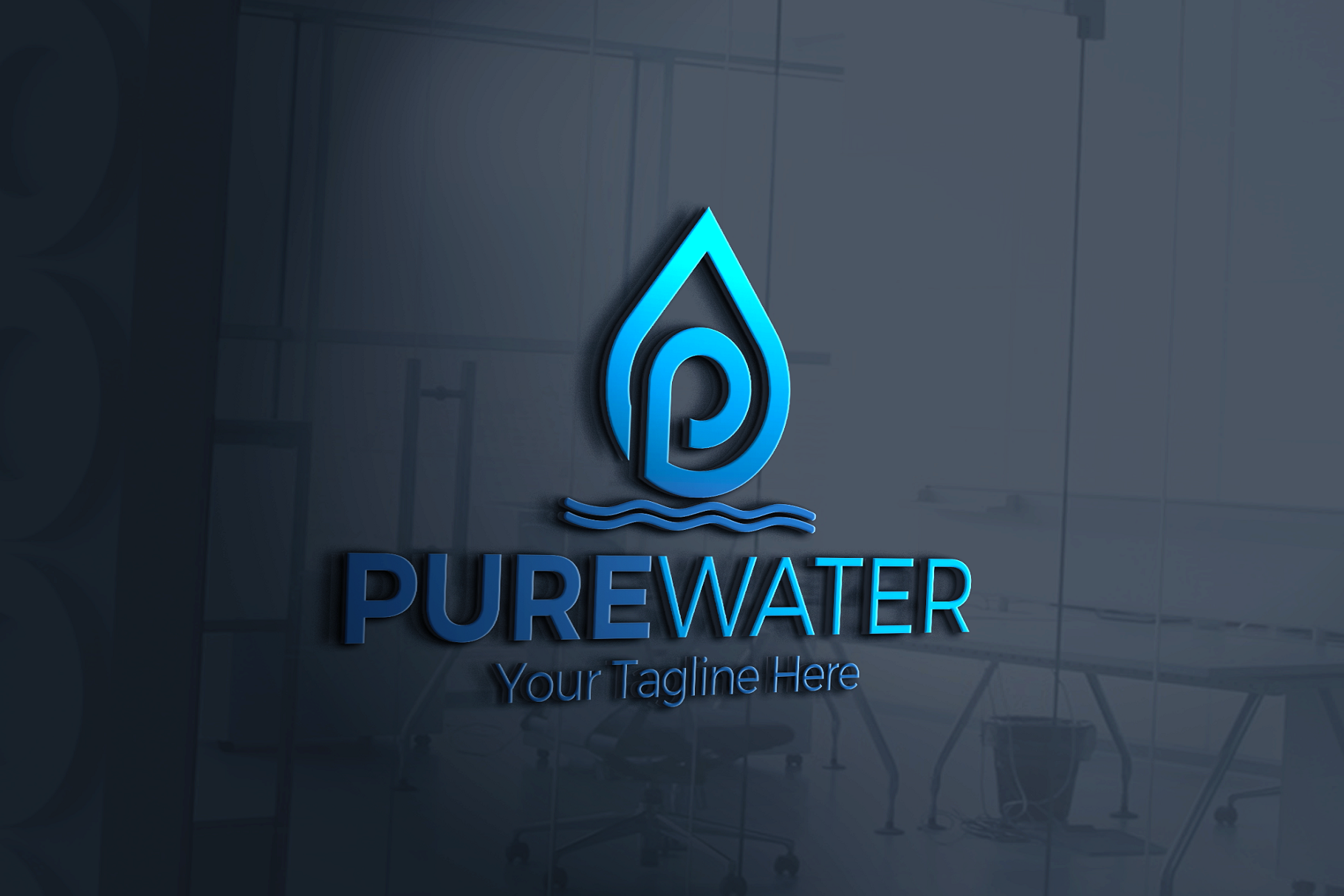 Pure Water Drop Logo | Branding & Logo Templates ~ Creative Market