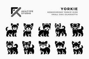 Yorkie Icon Vector, an Icon by Akatype Studio