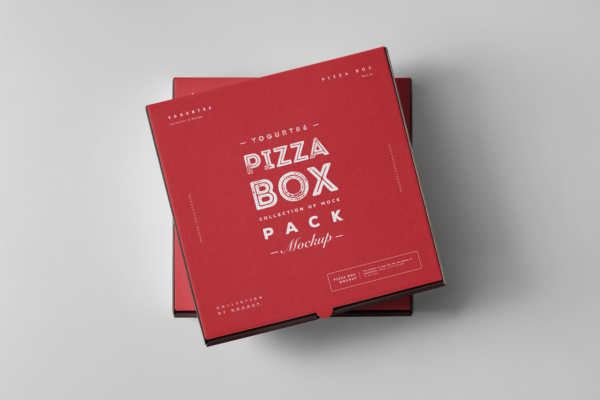 25 Pizza Box Mock-up, a Packaging Mockup by Yogurt86 (Photo 7 of 9)
