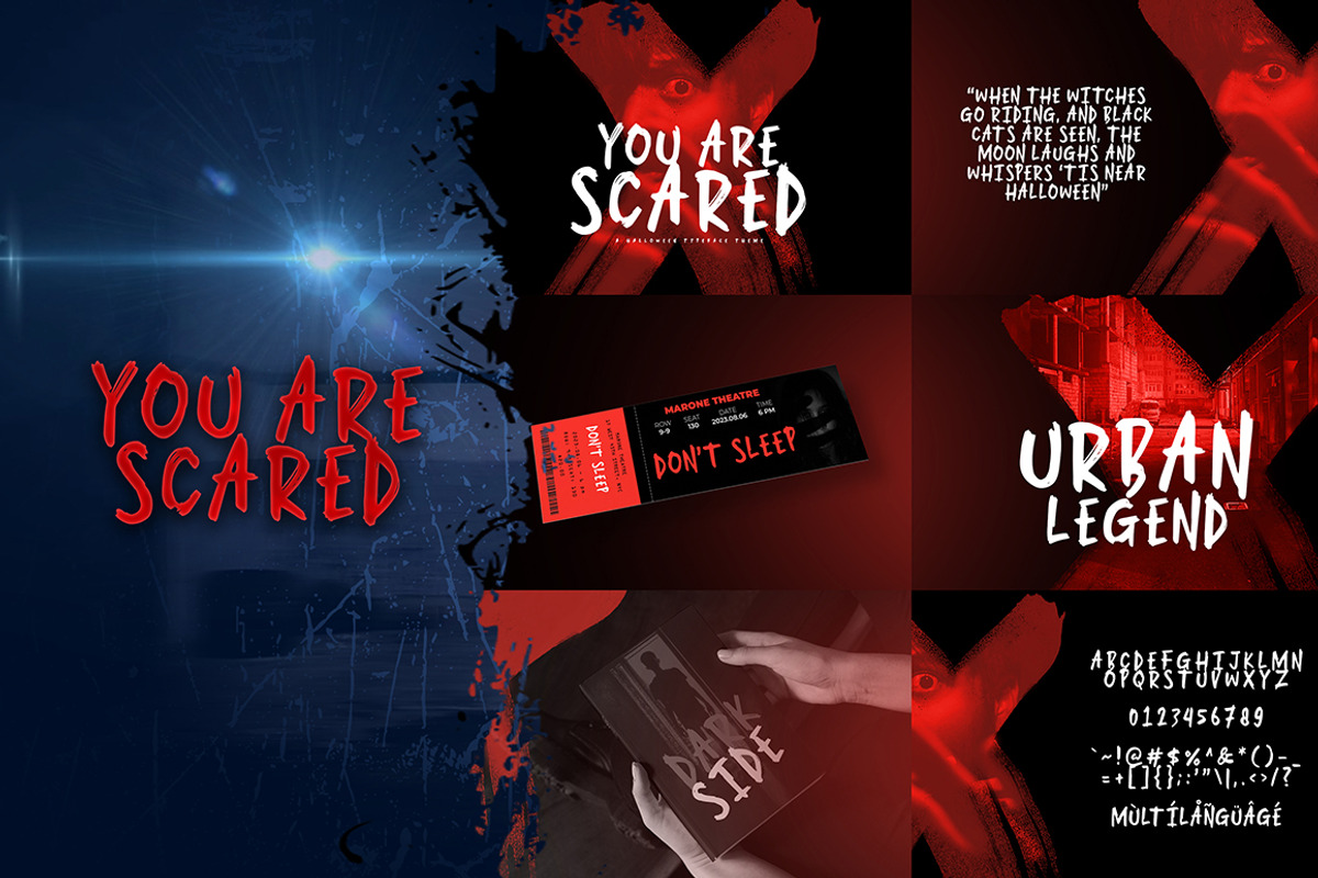 Horror Font Bundle V2, a Script Font by khurasan (Photo 8 of 9)