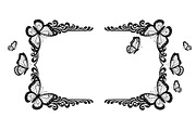 Butterfly Floral Vintage Frame Bundl, an Illustration by Creativeshirt (Thumbnail 34 of 51)
