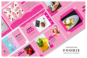 Foodie Delicious Dishes - Powerpoint, a Presentation Template by Putra Khan
