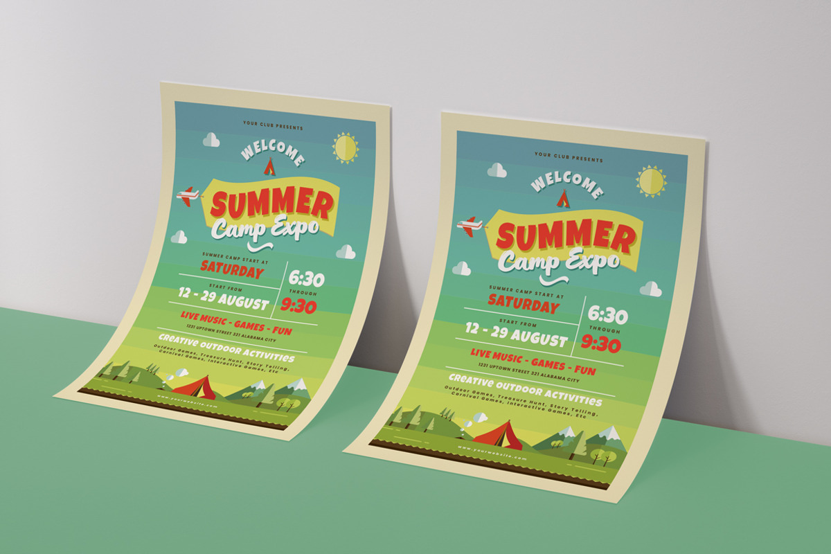 Summer Camp Flyer, a Flyer Template by Totem Design Studio (Photo 5 of 5)