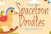 Spacetoon Doodles, a Script Font by Integritype Studio (Thumbnail 1 of 15)