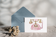 Glamour Girl Glam Clipart Pink png, a Decorative Illustration by Paper Artsthetics (Thumbnail 3 of 6)