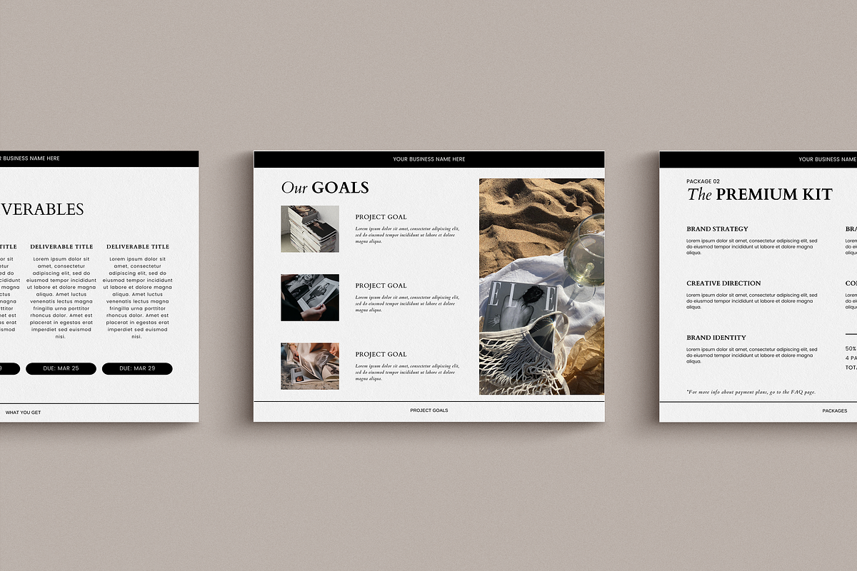 Classic Project Proposal CANVA, a Presentation Template by Luna Soul Design (Photo 4 of 5)