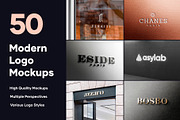 50 Logo Mockup Branding Bundle - V3, an Advertising Mockup by Asylab (Thumbnail 1 of 57)