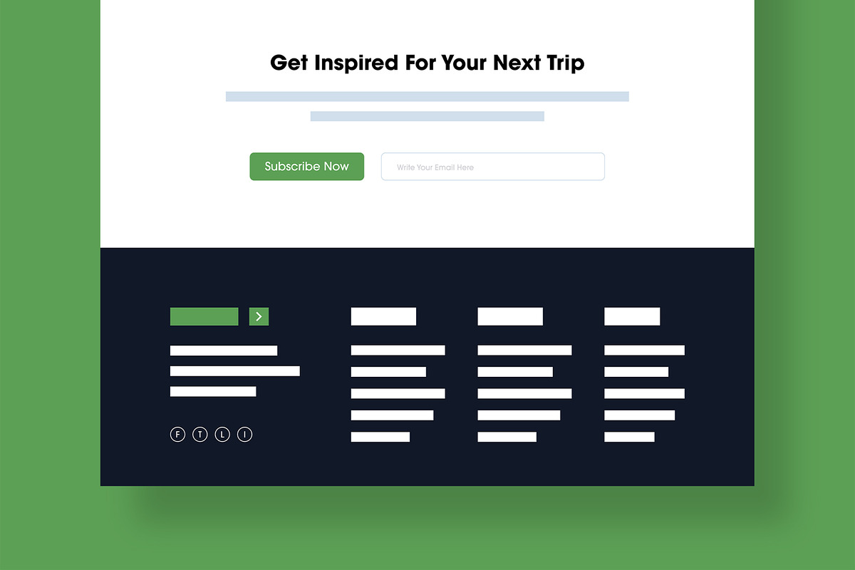 Minimalist Travel Wireframe Layout, a Wireframe Template by MightyDesign (Photo 6 of 9)