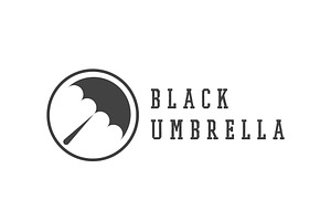 Black Umbrella Logo Design Icon, a Branding & Logo Template by Morvana Crew