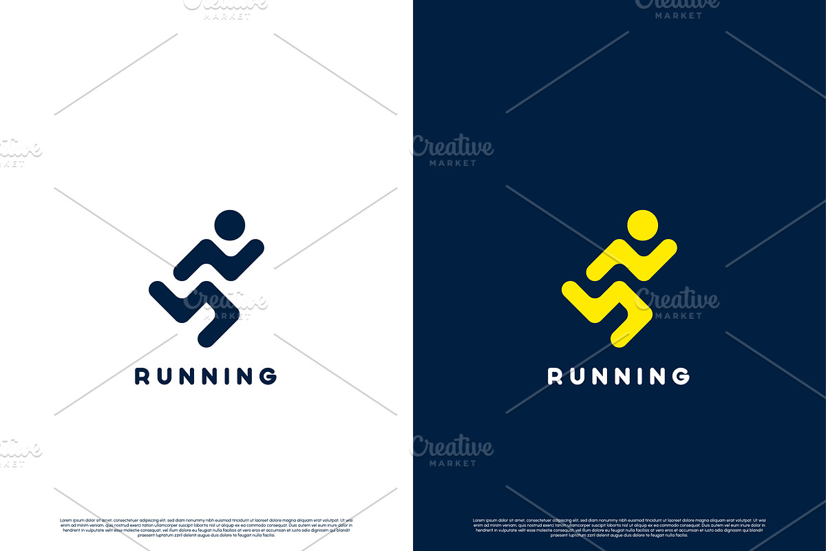 Running People Logo Design Icon, a Branding & Logo Template by Morvana Crew