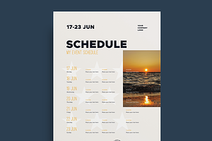 Schedule Event Poster Template, Vol2