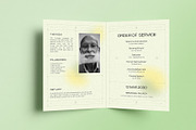 Minimal Funeral Program, a Brochure Template by Neermana (Thumbnail 4 of 4)