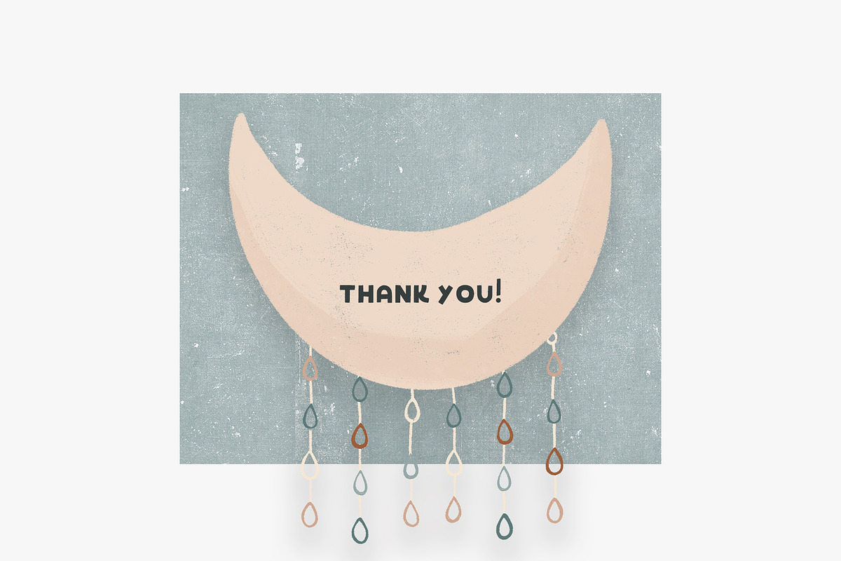 Moon and Stars Boho Nursery Clipart, an Illustration by Bridgett Stahlman Design (Photo 12 of 12)