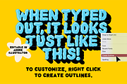 Ooze Out Loud! SVG Color Font, a Handwritten Font by Meg Lewis Fun House (Thumbnail 9 of 11)