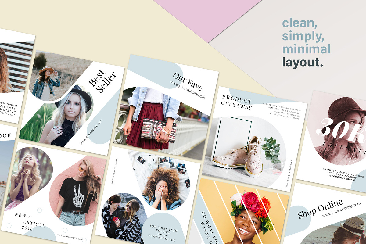 Instagram Template - Mode Minimal, a Social Media Template by muhisya (Photo 7 of 8)