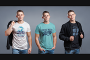 Mens Crew Neck T-shirt Mock-up, a Shirt Mockup by Mint Pixels (Thumbnail 3 of 10)