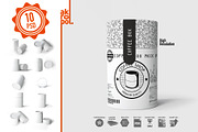 Paper tubes (big) Mock up, a Packaging Mockup by akropol (Thumbnail 9 of 10)