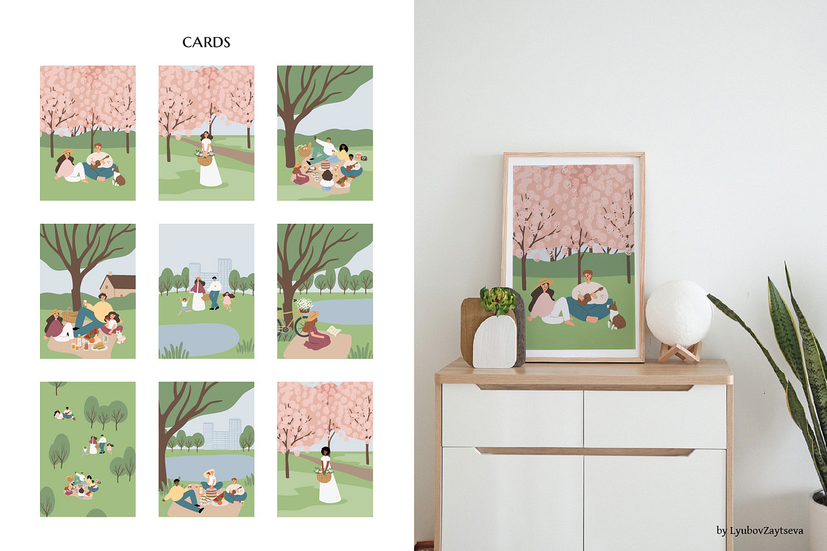 Summer picnic clipart | svg, png, ai, a Person Illustration by LyubovZaytseva (Photo 6 of 14)