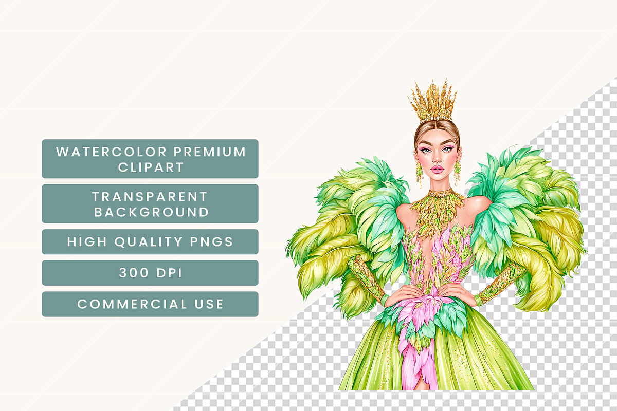Colorful Carnival Clipart Bundle, a Person Illustration by BusyDaydesign (Photo 7 of 9)