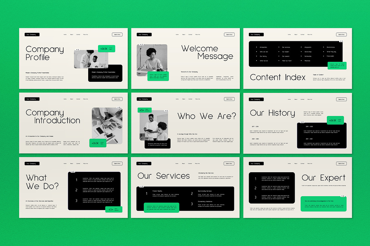 Photography Agency Google Slide, a Presentation Template by graphicook (Photo 4 of 4)