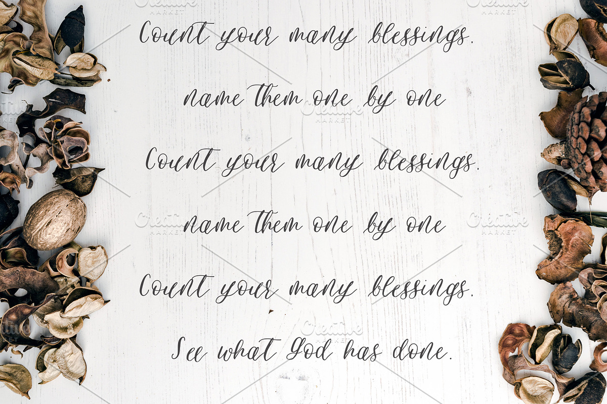 Blue Pumpkin Font, a Script Font by Holly Anna Calligraphy (Photo 9 of 10)