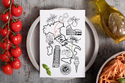 Italy Vacation Hand-Drawn Line Art, an Object Graphic by ArtGiftsStudio (Thumbnail 3 of 4)