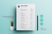 Clean Resume, a Resume Template by GraphicaShop (Thumbnail 2 of 5)