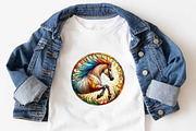Horse Stained Glass Sublimation Clip, an Illustration by SVGArt (Thumbnail 7 of 7)
