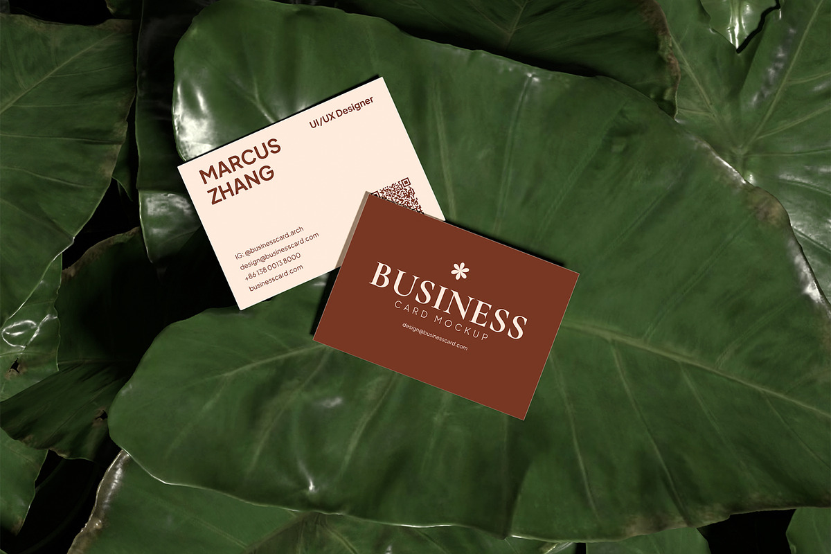 Business Card Mockup, an Advertising Mockup by Unerispace (Photo 2 of 5)