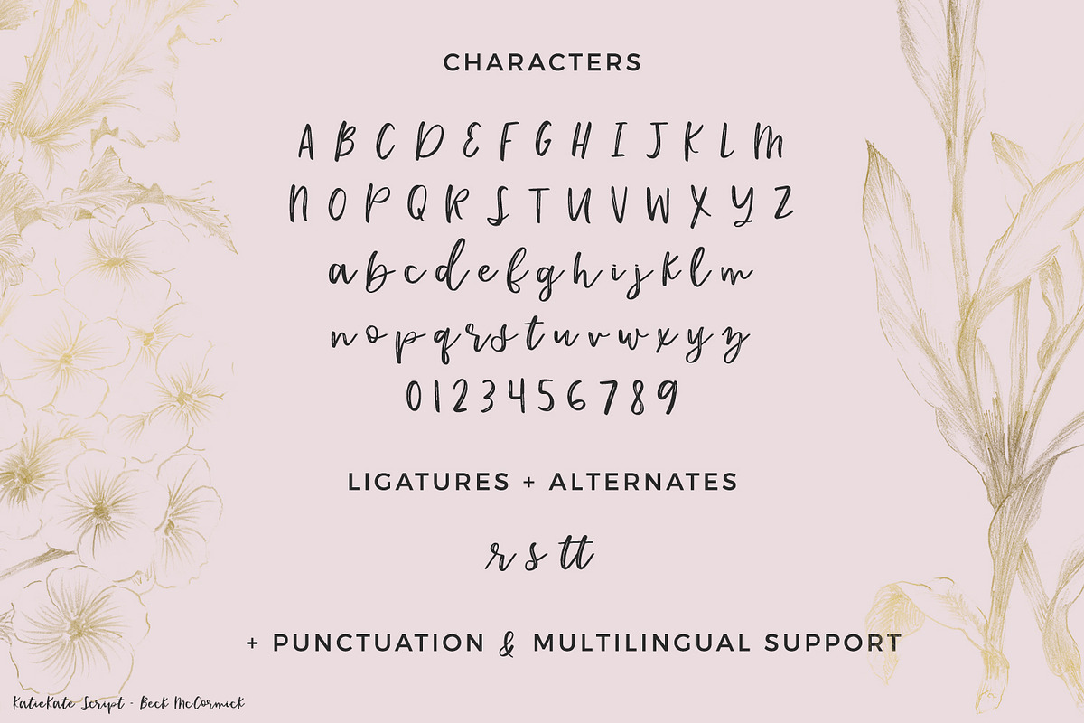 KatieKate Script, a Script Font by Beck McCormick (Photo 6 of 6)