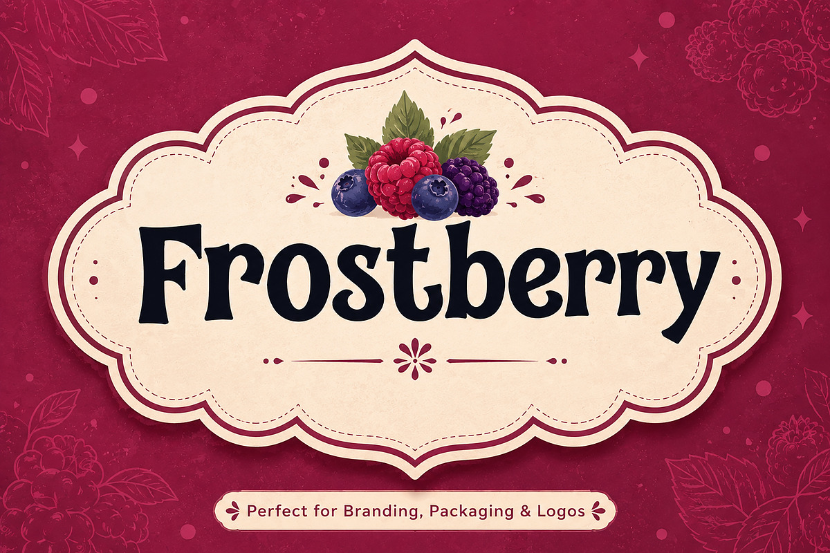 Frostberry, a Serif Font by Wow Magic (Photo 4 of 5)