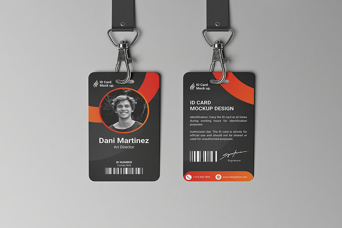ID Badge Mockup, an Advertising Mockup by Hubzway (Photo 2 of 5)