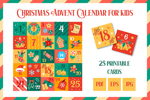 Christmas Advent Calendar Printable