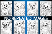 175 Realistic Dog Coloring Pages, a Stationery Template by Design Station (Thumbnail 2 of 4)