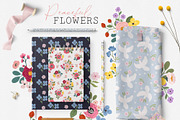 Peaceful Flower clipart & pattern, a Pattern Graphic by Cozy pattern shop (Thumbnail 2 of 9)