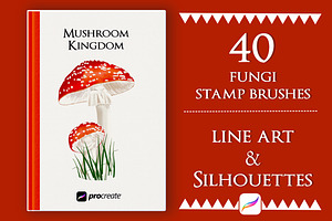 Procreate Wild Mushroom Stamps