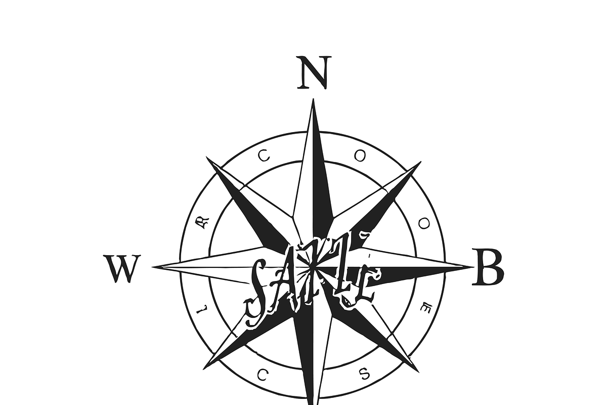 Elegant Compass Vector Design, an Object Illustration by CarWrap design (Photo 2 of 3)