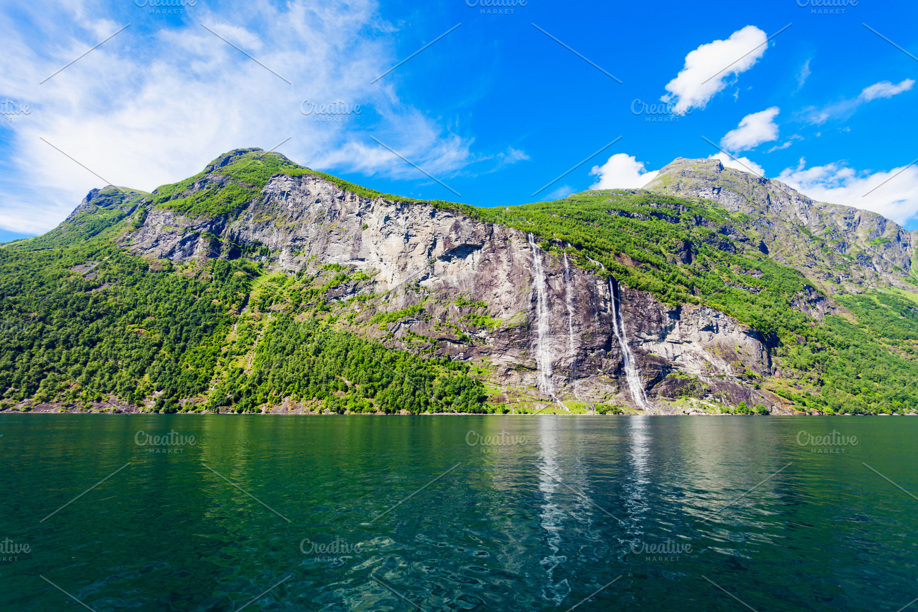 Geiranger at Geirangerfjord, Norway, a Photo by saiko3p