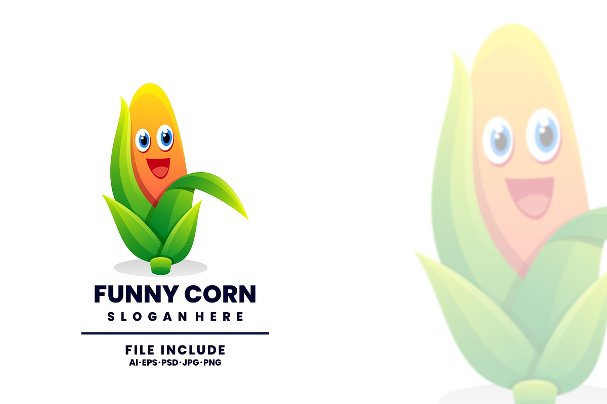 Funny Corn Colorful Logo, a Branding & Logo Template by Dundutdesain8