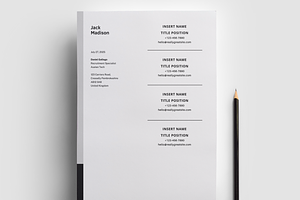 Resume CV Canva Template