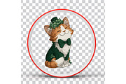 St Patrick Day Cats Clipart, an Illustration by Design Market (Thumbnail 4 of 4)